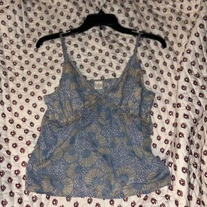 Bila Women's Blue and Beige Camisole